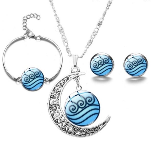 New Avatar The Last Airbender Moon Pendant Necklace For Women Glass Cabochon Charms Fashion Necklace - Avatar The Last Airbender Merch