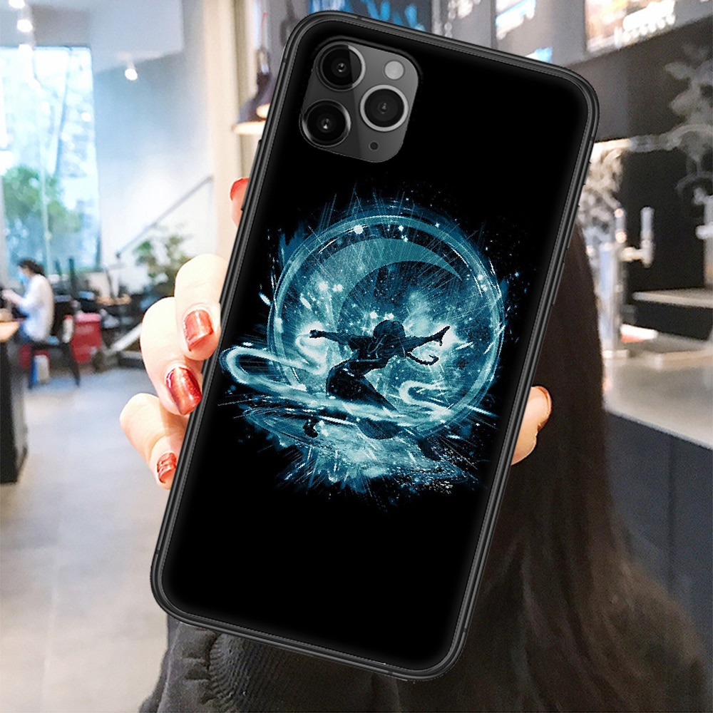 Avatar The Last Airbender Appa Phone Case Cover Hull For iphone 5 5s se 2 6 6s 7 8 12 mini plus X XS XR 11 PRO MAX Frosted black