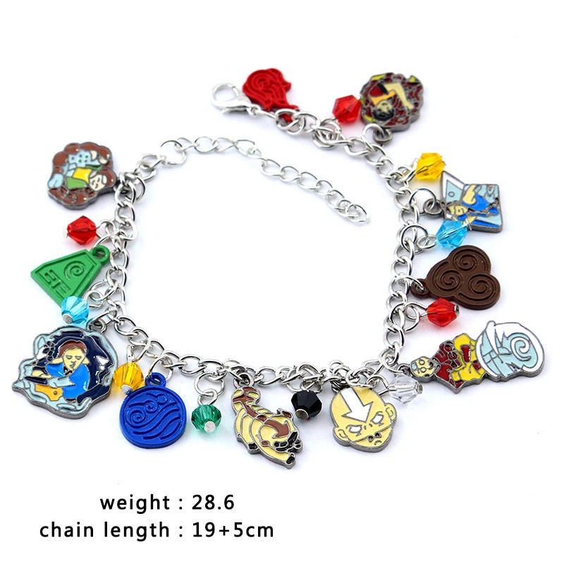 Fashion Movie The Last Airbender charm Bracelet Metal Avatar Airbender Jewelry Gift For Fans
